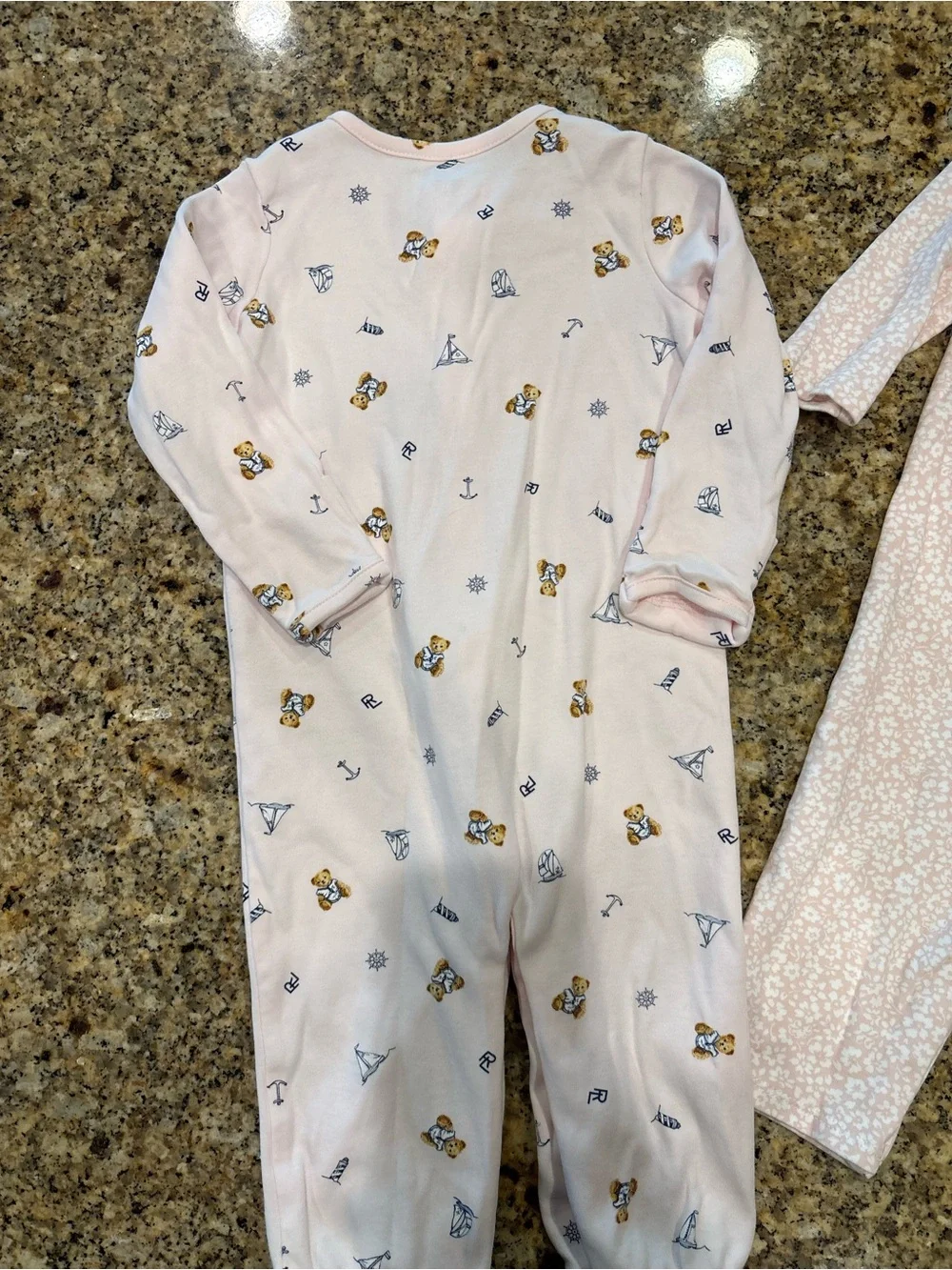 Ralph Lauren Light Pink Nautical Teddy Print and floral print